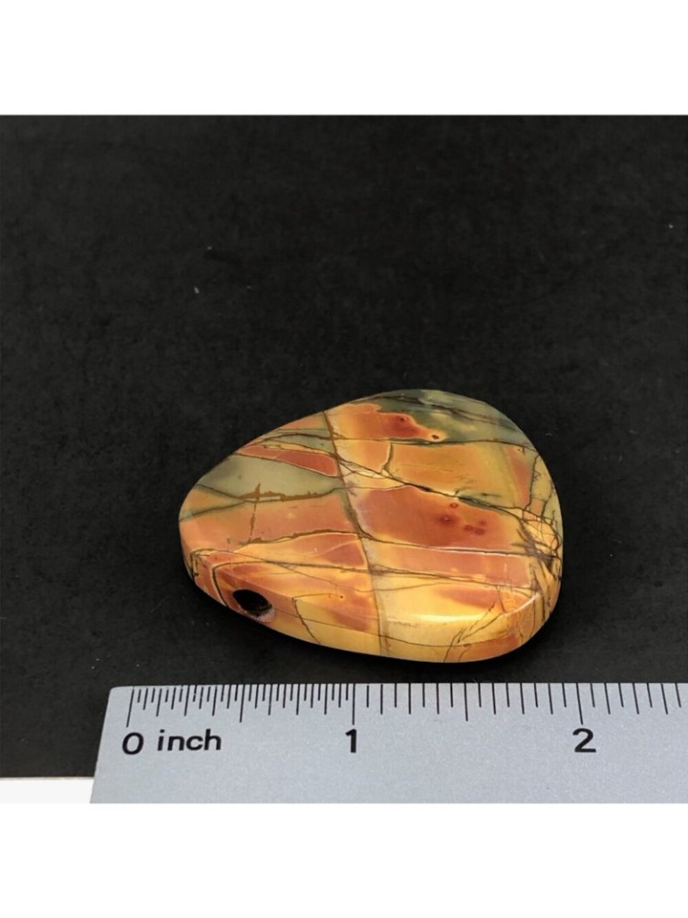 Jasper Stone Pendant Red & Green - Picture 4 of 5